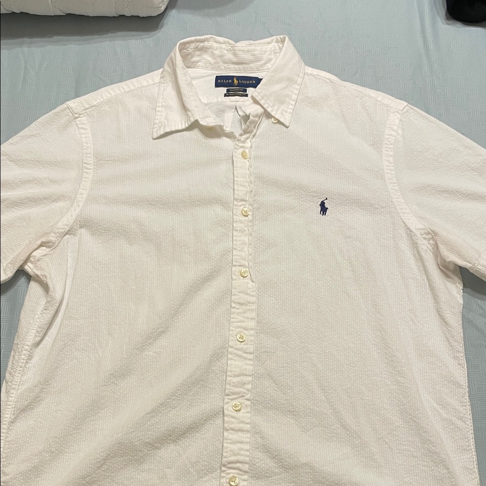 Ralph Lauren Men's Classic White Button Down Shirt